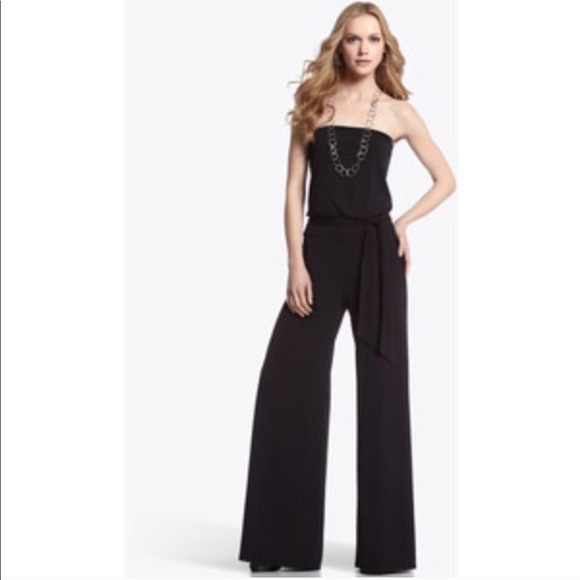 white house black market black jumpsuit